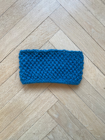 PANDEBÅND AF ULD - CYANBLÅ