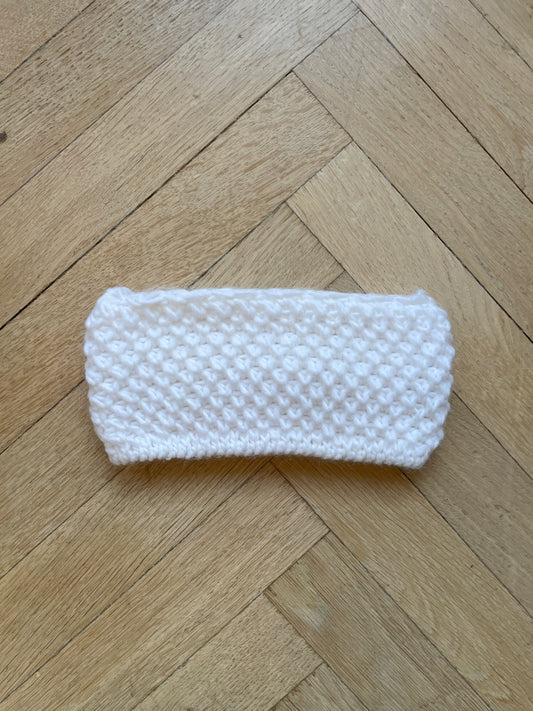 PANDEBÅND AF ULD - HVID