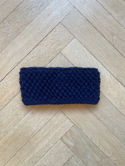 PANDEBÅND AF ULD - MARINEBLÅ